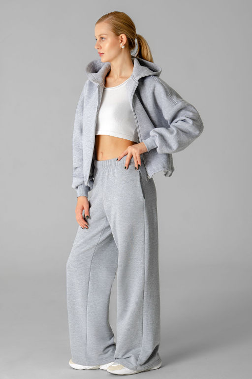 Арт. 7590 Брюки женские 44-52 (5шт) Цвет:серый меланж