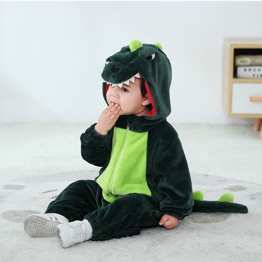 Кигуруми комбинезон детский на молнии - Дракон зеленый - Storyland фото 4