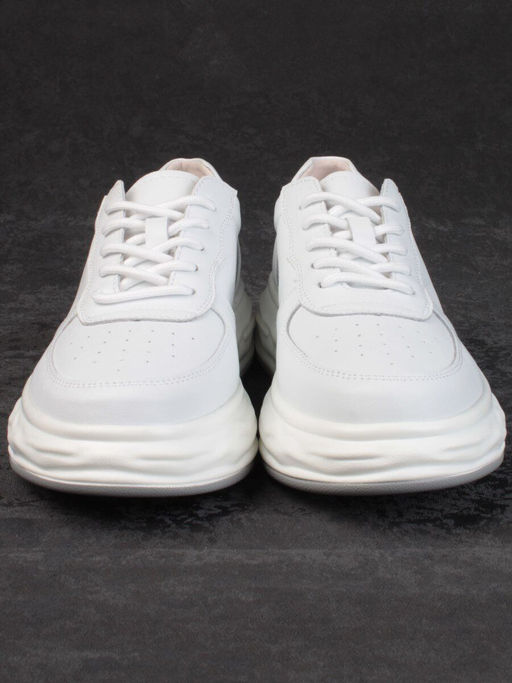 05-PDD181-1 WHITE Кроссовки женские (натуральная кожа) - Фабричный китай фото 9
