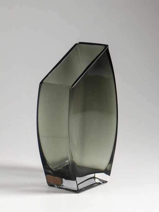 Ваза, «Эйми», 20×11 см, стекло, серая