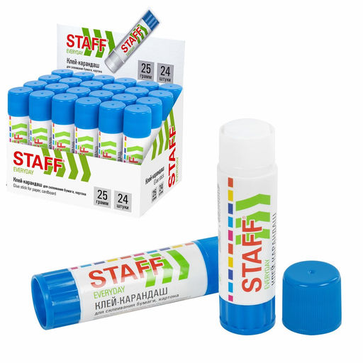 Цена за 3 шт. Клей-карандаш STAFF 25гр. (228664)