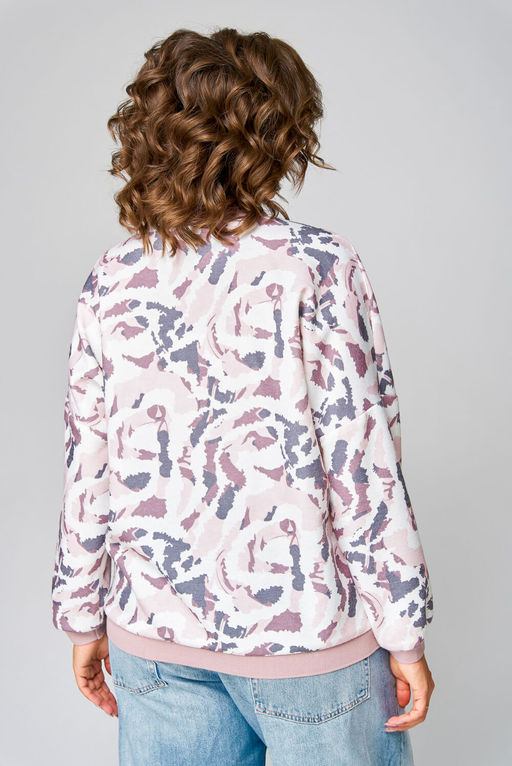 Бомбер Swallow 789 черный+принт леопард  фото 41