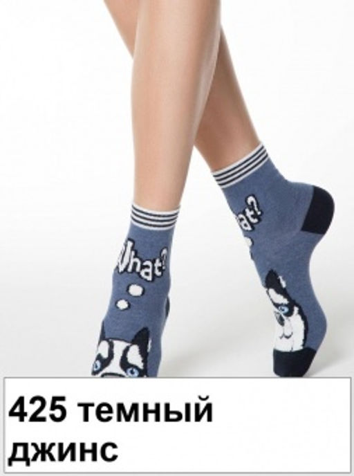 Носки жен. HAPPY 18С-268СП (60/6) - 425 темный джинс - Conte elegant фото 2