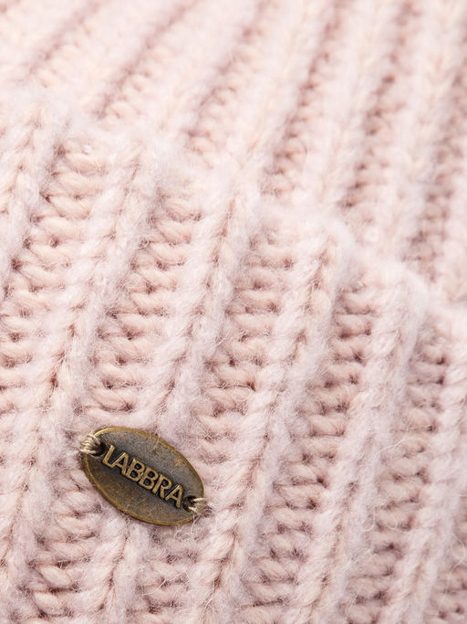 Шапка жен. шерсть+акр LB-A53015 dirty pink - Labbra фото 3