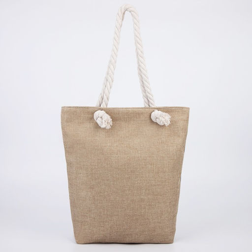 Сумка пляжная на молнии, цвет чёрный - Nazamok фото 6