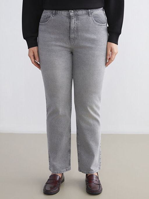 Mom Fit Kad?n Jean Pantolon