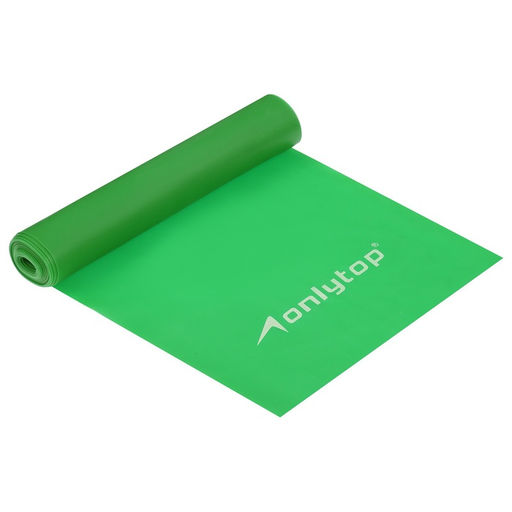 Эспандер ленточный для фитнеса ONLYTOP, 150×15×0.05 см, 20 кг, цвета МИКС