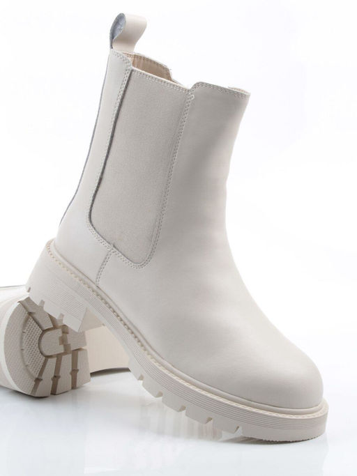 04-PAT177-2Z MILK Ботинки зимние женские (натуральная кожа, 100% шерсть)