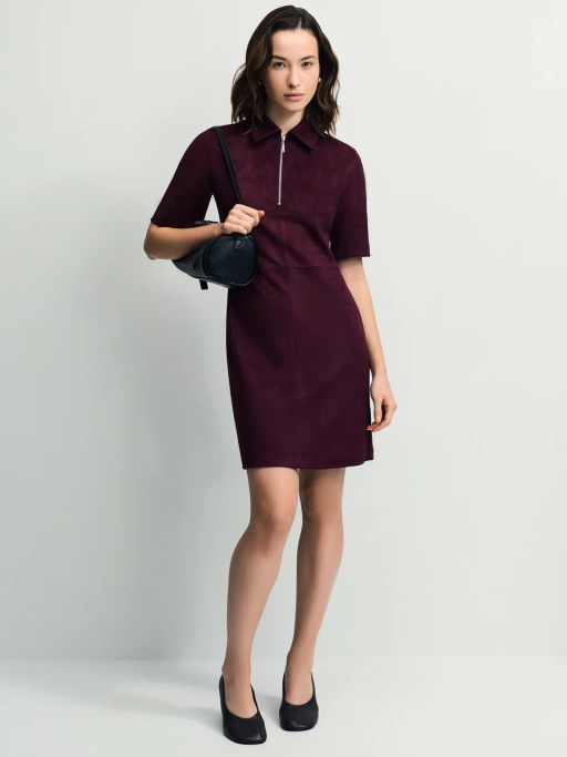 Платье мини из искусственной замши / Zarina