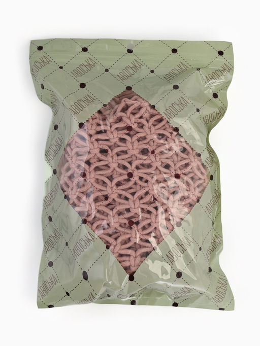 Сумка пляжная, плетёная, клетка 3.5 см, персиковая