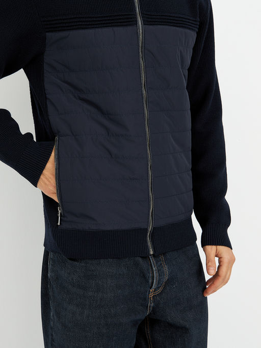 кардиган мужской на молнии темно-синий - Glenfield фото 6