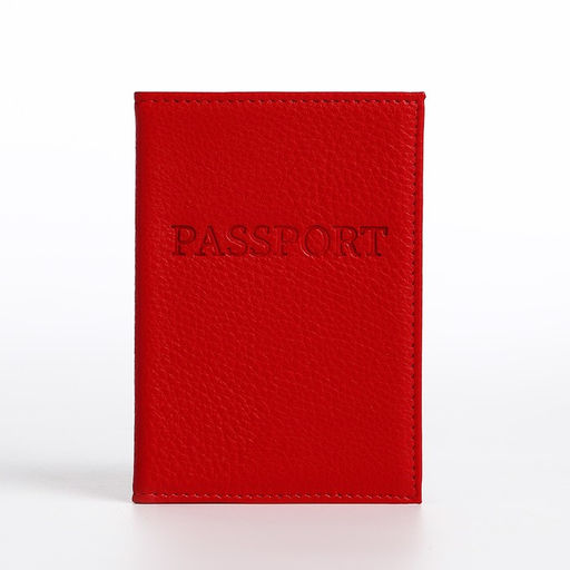 Подарочный набор, ремень с винтом, картхолдер на телефон, обложа для паспорта, футляр для очков, цвет красный - Simaland фото 4