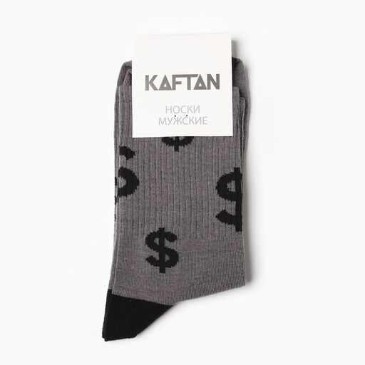 Носки мужские «Баксы» р. 41-44 (27-29 см), серый