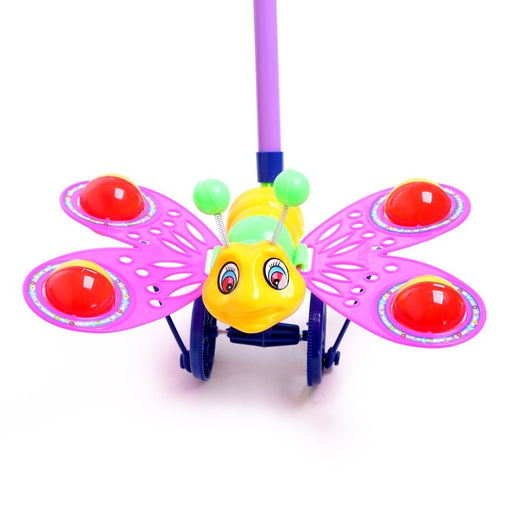 Каталка на палочке Бабочка, цвета МИКС - Simaland фото 3