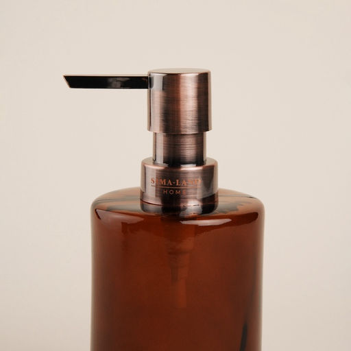 Аксессуары для ванной SL Home, 3 предмета, дозатор, мыльница, стакан, коричневый