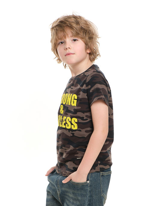 Футболка с принтом для девочки UD 4653 камуфл - Mini maxi фото 11