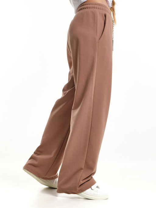 Брюки для девочки палаццо 22-8027 кофе - Mini maxi фото 9
