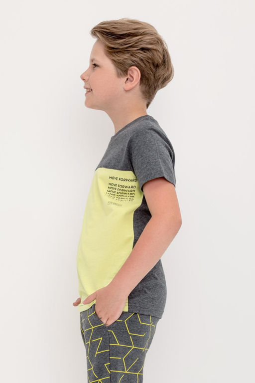 КР 302228/тем.серый меланж,фисташковый к422 фуфайка для мал - Crockid фото 4