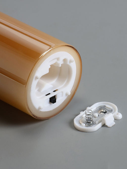 Светодиодная свеча «Золотистая», 16×5.5 см, от батареек AAx2, свечение тёплое белое