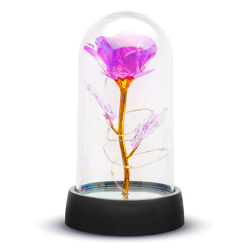 Светильник "Волшебный цветок" в коробке (розовый)