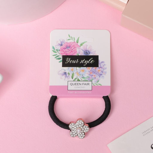 Цена за 6 шт. Резинка для волос «Одри», цветок, 5 см