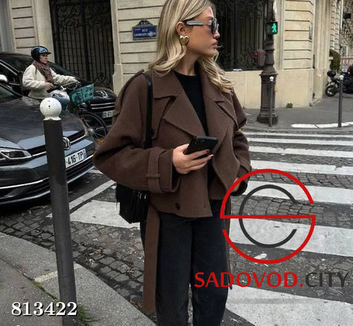 Укороченное пальто оверсайз - Bruno фото 2