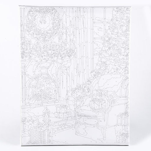 Картина по номерам на новый год на холсте с подрамником «Уют», 40×50 см