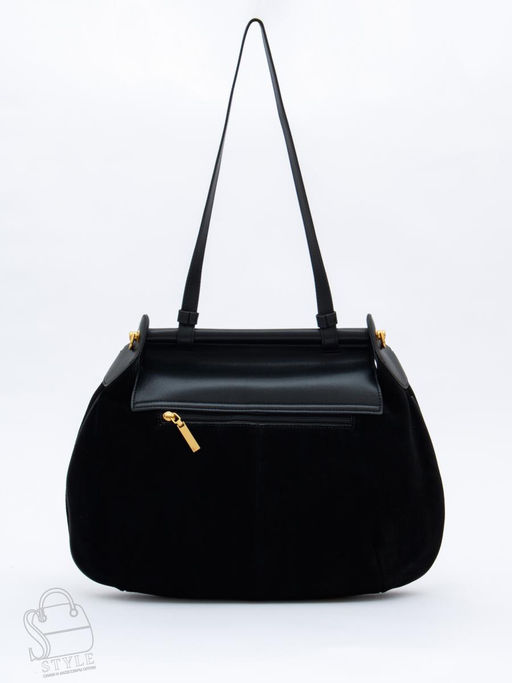 Сумка женская кожаная 1044M black Polina&Eiterou