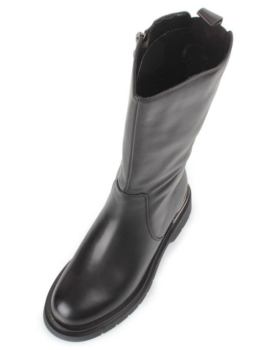 ZA4226M BLACK Сапоги зимние женские (натуральная кожа, натуральный мех, натуральная байка)