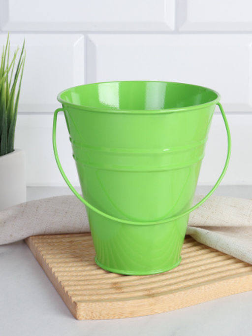 Ведерко для сервировки 12х13х6,5см / G-YW29841 /уп 144/ Зеленое - ГалеонТрейд фото 2