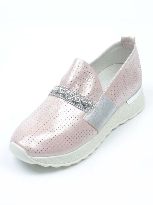 07-D08 PINK Слипоны женские (натуральная кожа) - Фабричный китай фото 6