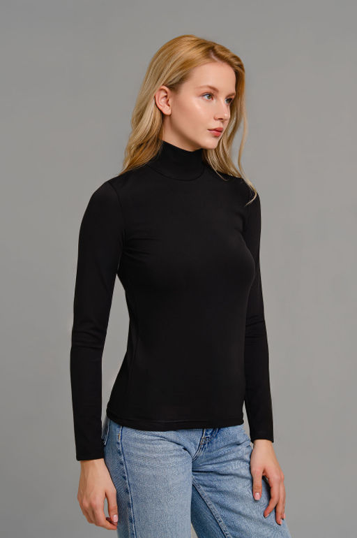 Арт.12803/1 Водолазка женская  42-50 (5 шт) Цвет:черный