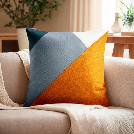 Наволочка декоративная Этель Геометрия цвет серый/желтый 45 х 45 см, 100% п/э  фото 6