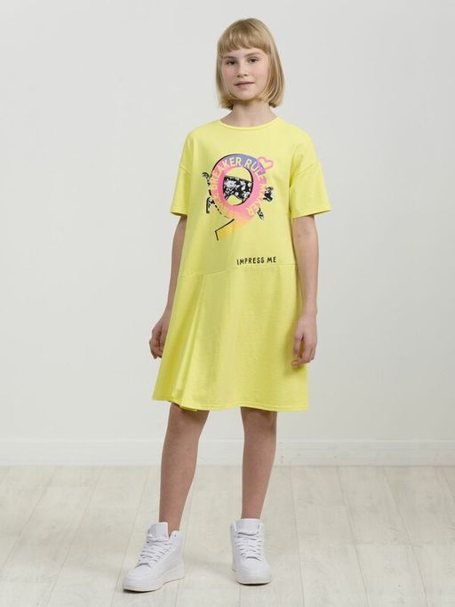 PELICAN, платье для девочек, Желтый фото 2