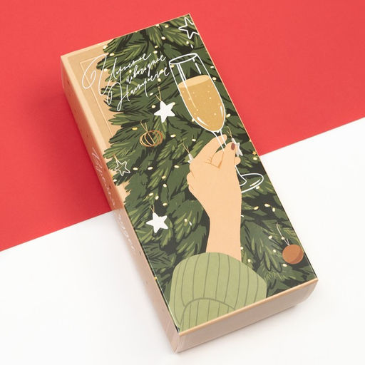 Носки женские новогодние Winter размер 36-39 (23-25 см), набор 5 пар - Kaftan фото 3