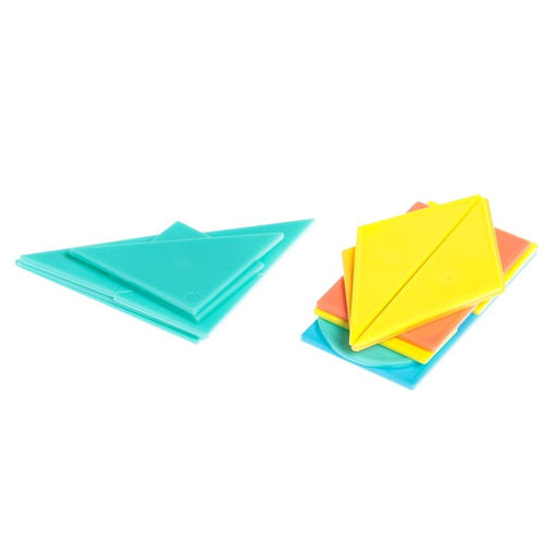 Развивающий набор Простая геометрия, танграм, объёмные фигуры, цвета МИКС - Iq-zabiaka фото 9