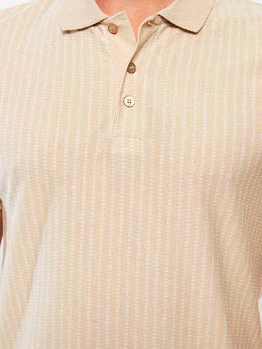 Polo Yaka K?sa Kollu ?izgili Pike Erkek Ti??rt