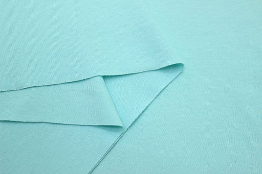 Трикотаж Интерлок цв.Светлый мятно-бирюзовый, ш.1.65м, Пенье, хл-100%, 180гр/м.кв - Купава фото 3