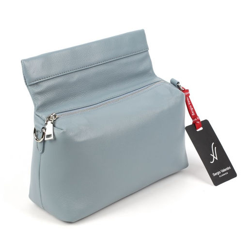 Женская кожаная сумка Sergio Valentini SV-8101Р Блу  фото 3