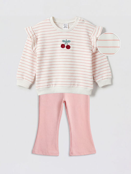 Nak??l? K?z Bebek Sweatshirt ve Tayt