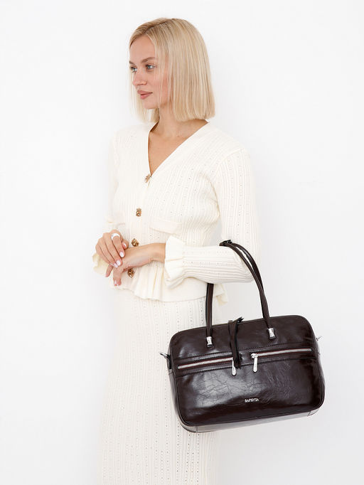 Сумка 51166SL coffee Velina Fabbiana-Safenta