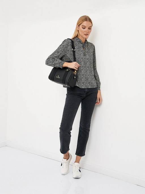 рубашка женская из вискозы с принтом - Glenfield фото 9