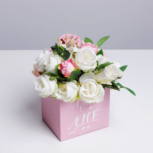 Цена за 2 шт. Коробки для мини букетов HAVE A NICE DAY, 12×20×10 см