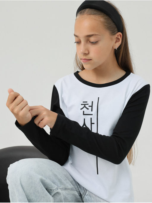 Лонгслив Ангел Детский Чер-Бел - София фото 10