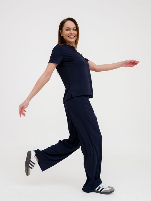 Костюм женский из лапши Леопард темно-синий - Амадэль фото 3