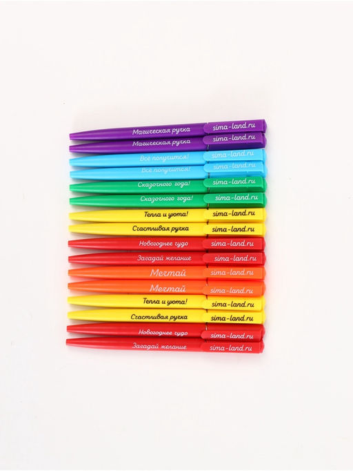 Подарочный набор новогодний, 16 ручек, 16 открыток, 16 блокнотов