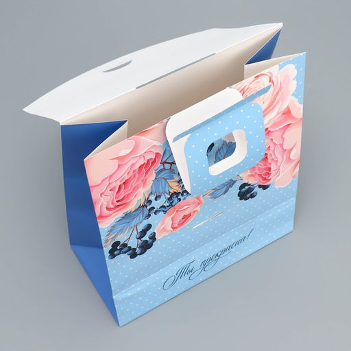 Пакет с формовым клапаном Цветы, 23 27 11.5 см - Дарите счастье фото 6