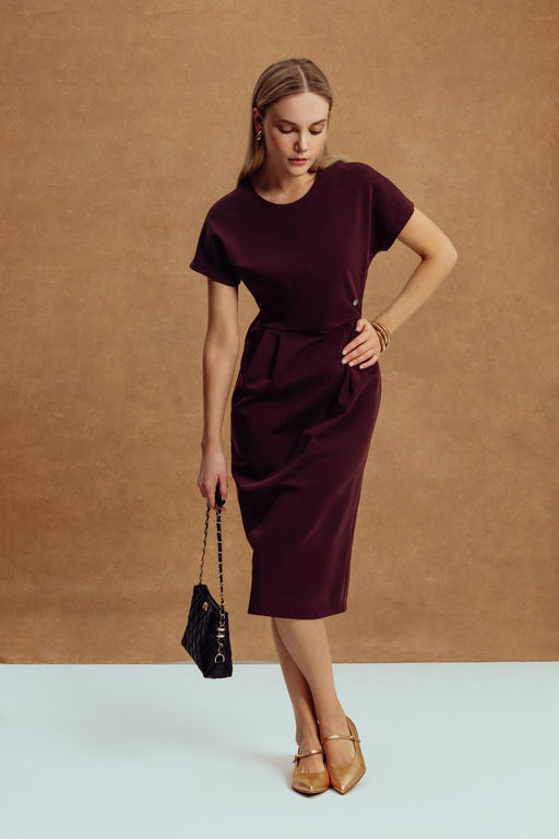 ЕВТ 5074/темный махагон платье жен