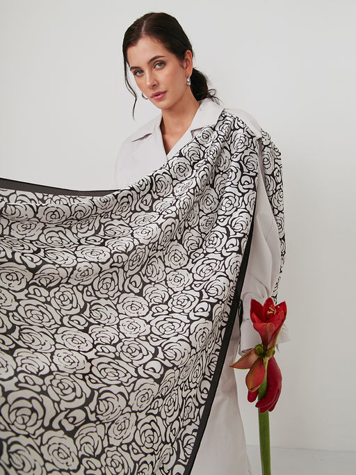 Большой, мягкий, тонкий и очень нежный двусторонний палантин - Tantino фото 5