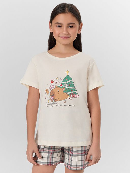 КОМПЛЕКТ ДЛЯ ДЕВОЧЕК (ФУТБОЛКА, ШОРТЫ) - Mark formelle фото 5